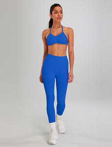 Logotipo personalizado 2025 Yoga Set Halter Backless Bra 4 Way Elástico Leggings Ropa deportiva Trajes Naked Feelings Ropa cómoda - Product Image 6