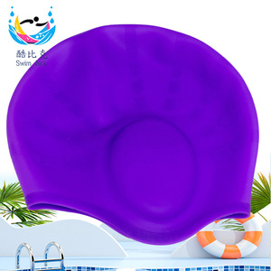 Gorro de Natación de Silicona para Adultos, Protección Auditiva, Impermeable, para Cabello Largo - Product Image 2