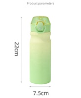 Botella de Agua de Acero Inoxidable con Pajita, Novedad 2024, para Deportes y Viajes, Libre de BPA, Mantiene Bebidas Frías y Calientes, Termo