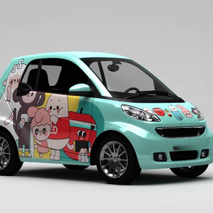 Autocollants de carrosserie de voiture personnalisables NIKO, design camouflage, lettres en PVC autocollantes, dessins animés mignons, couleurs assorties - Product Image 1