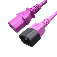 Câbles d'alimentation HENG-WELL C13 à C14 rallonge 250V 10A IEC C13 cordons d'extension avec gaine en PVC C13 C14