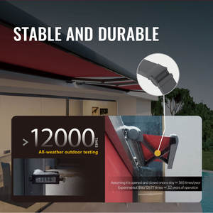 Store Banne Motorisé Rétractable Électrique Extérieur Pare-Soleil en <span class=keywords><strong>Aluminium</strong></span> pour Balcon et Terrasse avec Télécommande Étanche Certifié CE GREEN GUARD - Product Image 3