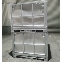 Conteneur métallique pliable et durable, boîte de palette industrielle zingué pour pneus usine de caoutchouc