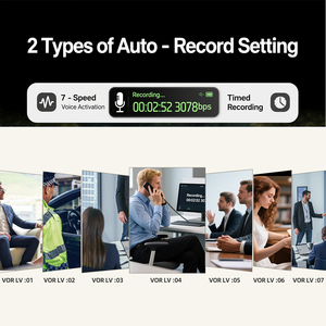 V89 Ghi Âm Một Nút REC 1.47 "Màn Hình Tft Lớn Giọng Nói Kích Hoạt 1050MAh Thời Gian Dài Ghi Âm WAV 1536Kbps Thiết Bị Ghi Âm - Product Image 6