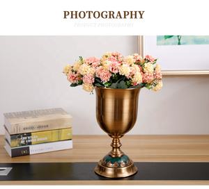 Grande Capacità di Lusso del Metallo di Vetro Antico Casa Arredamento Vasi di Fiori - Product Image 6