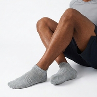 Chaussettes de randonnée durables en tissu éponge avec amorti, soutien de la voûte plantaire, chaussettes de sport basses en maille respirante pour le trekking et le camping