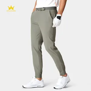 מכנסי ספורט לגברים נושמים ואלסטיים עם עיצוב רוכסן מכנסיים מעשי, התומך בהתאמה אישית של צבעים מרובים