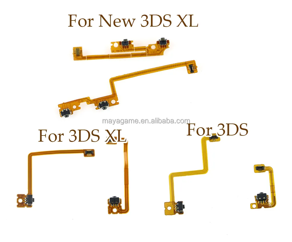 Pièces de rechange, câble de bouton L R, interrupteur, câble plat, câble pour 3DS, haute qualité, pour 3DS XL, nouveau 3DS XL