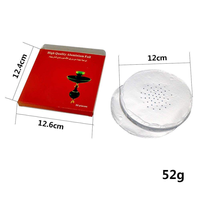 Feuilles d'aluminium perforées spéciales pour chicha arabe, carrées et rondes, épaissies, 50 pièces, accessoires pour chicha