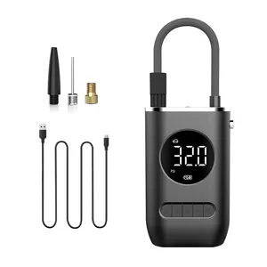 Электрический воздушный мини-насос 2000 мАч, компрессор с аккумулятором, воздушный насос с ЖК-экраном, воздушный компрессор для автомобиля, велосипеда, мотоцикла - Product Image 1