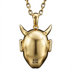 Collar con Colgante de Cabeza de Diablo en Plata 925 Plateada Orelia Iuxe, Cadena con Dijes de Circonio para Mujer, Joyería de Regalo - Product Image 5