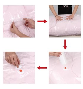 Bolsas <span class=keywords><strong>de</strong></span> Almacenamiento al Vacío Herméticas para Ahorrar Espacio, Organización del Hogar, Almacenamiento por Compresión para Armario <span class=keywords><strong>de</strong></span> Dormitorio, <span class=keywords><strong>Ropa</strong></span> y <span class=keywords><strong>Ropa</strong></span> <span class=keywords><strong>de</strong></span> Cama <span class=keywords><strong>de</strong></span> Plástico - Product Image 2