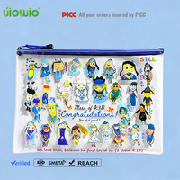 Pochette personnalisée réutilisable avec fermeture éclair, légère, multifonctionnelle, porte-documents portable, grande capacité, sacs de rangement pour dossiers