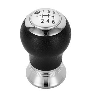 Pomo de palanca de cambios de cuero negro de 6 velocidades ergonómico para Toyota Corolla - Product Image 3