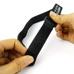 Elastic Hook And Loop Reusable Cinch Straps Stretch Hook And Loop Cable Ties