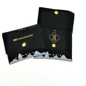 Luda Custom Logo Jewelry Bag Velvet <b>Envelope</b> <b>Gift</b> Bags /Flap Velvet Jewelry Packaging Pouch Microfiber Suede Bag - Product Image 6