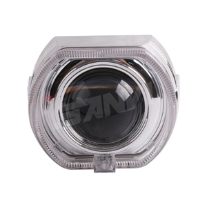 Sanvi 3.0 Inches Bi Xenon <b>Projector</b> Lens Shroud <b>LED</b> DRL Car Headlights High Quality White Yellow Dual Color Chrome Angel Eyes - Product Image 4