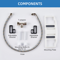 Couvre-siège de bidet rond avec pulvérisateur personnalisé, siège de toilette bidet mécanique non électronique pour salle de bain