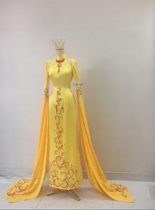 Robe Colonne Élégante en Soie pour Femme, Manches Longues, Robe de Soirée Formelle de Luxe, Conception Personnalisée, Vente en Gros - Product Image 6