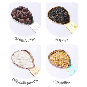 Cuchara medidora con logotipo personalizado de fábrica, cucharas medidoras de acero inoxidable de 15 ml y <span class=keywords><strong>30</strong></span> ml con mango corto - Product Image 3