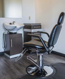 Reclining Styling Chair All Purpose Modern Hydraulic Salon Chair With Heavy Duty Chrome for Professional Hair <strong>Stylists</strong> - Product Image 1