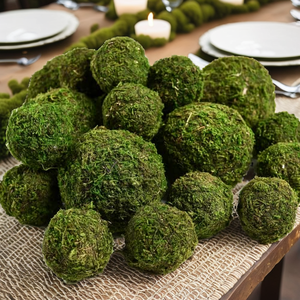 Boules <span class=keywords><strong>de</strong></span> mousse verte naturelle préservée, sphères <span class=keywords><strong>de</strong></span> mousse séchée pour la décoration <span class=keywords><strong>de</strong></span> la maison, des tables, des vases et des bols, décoration rustique, vente en gros - Product Image 2