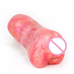 GEEBA Colorful Realistic Soft Skin Feeling Silicone Male <b>Masturbator</b> Cup Hands Free for Males - Product Image 3