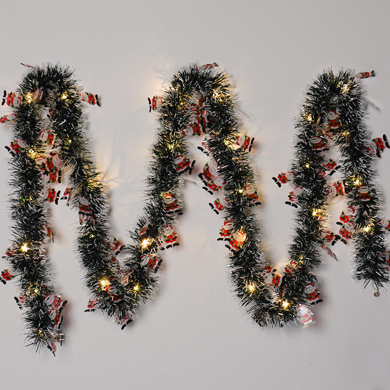 Green Striped Santa Claus (Warm Light)