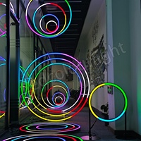 Anneau lumineux LED programmable DMX RGB RGBW pour scène, événements, éclairage architectural