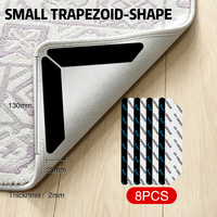 Meilleures ventes : Fixateur de tapis trapézoïdal en PU lavable, bande antidérapante à haute adhérence pour la fixation des tapis de chambre