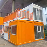 Conteneur d'expédition Café Kit modulaire Maison Maisons en conteneur préfabriquées Conteneur d'expédition empilable Restaurant
