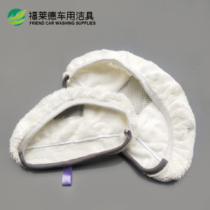 Guante de microfibra blanco para lavado de coches, toalla tipo mopa para limpieza de vehículos, de la marca Friend Car Washing Supplies - Product Image 2