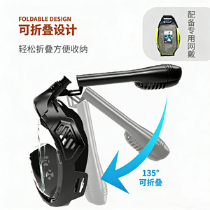 Full Face Snorkeling Mask MZ1527 Anti Fog Waterproof 180 Wide View Diving Goggles For Adults - Product Image 4