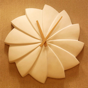 Trang Trí Nội Thất Handmade Flower Shaped Đồng Hồ Treo Tường Gốm Hoa Đồng Hồ Sứ - Product Image 2