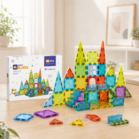 Ensemble de tuiles magnétiques de construction de 5,5 cm pour la vente en gros, l'apprentissage STEM, les classes préscolaires, les magasins de cadeaux et les détaillants de jouets