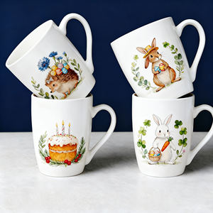 Tazza in Ceramica <span class=keywords><strong>Pasquale</strong></span> Personalizzata con Stampa di Coniglietto e Uovo, Tazza da Caffè per Regali Festivi, Vendita all'Ingrosso in Australia - Product Image 2