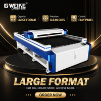 Machine de découpe laser CO2 GWEIKE LC1325D, grande surface de gravure 1300x2500mm, 80W 100W 130W 300W, refroidissement par eau
