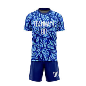 Uniforme de Fútbol Sublimado OEM, Tela Suave, Diseño Personalizado, Conjunto de Camiseta de Fútbol Ligera y Transpirable para Adultos - Product Image 2