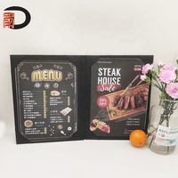 Couvre-menus A5 A4 en cuir PU personnalisé pour restaurant, hôtel, dossier de protection