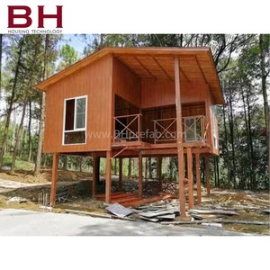 Prefab steel structure building camp log cabin kits prefab house 2 story prefab houses easy assemble dominican republic