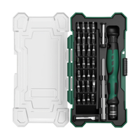 Jeu de 32 embouts de tournevis de précision avec rallonge et adaptateur de douille, embouts magnétiques en acier pour la réparation d'électronique, de téléphones et d'ordinateurs portables