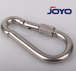 Trung Quốc nhà <span class=keywords><strong>s</strong></span>ản xuất SS304 hoặc <span class=keywords><strong>SS316</strong></span> Carabiner an toàn leo thép không gỉ Snap móc với vít... - Product Image 4