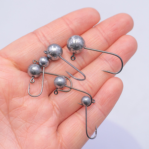 Hameçons Jig Head OEM personnalisés en plomb, 1g-10g, 10 pièces/sac, pour la pêche au bar et aux poissons d'eau douce, la pêche en mer, sur la plage et en eau rocheuse, matériel de pêche - Product Image 3