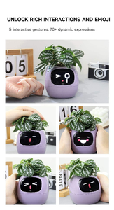 Maceta Inteligente con Sensor de IA, Linda Maceta para Mascotas con Absorción Automática de Agua, Recargable por USB, para Plantas de Interior - Product Image 2