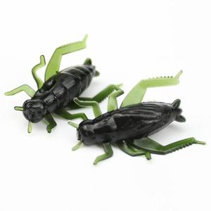 Leurre de pêche en PVC <span class=keywords><strong>vert</strong></span> de 2,5 cm, imitation insecte souple, léger et réaliste, pour la pêche au cricket (Grasshopper) - Product Image 1