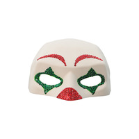 Masque de clown chat en plastique pour Halloween, bricolage pour fête costumée, fournitures pour animaux de compagnie