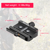 Pince de repos de chasse réglable de précision-Support de tir de chasse à dégagement rapide pour repose-banc et support de selle