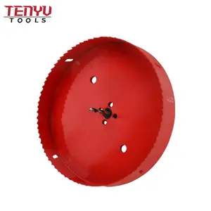 200mm Heavy Duty Wood Core Drill Bit Hole Saw with Built in Arbor for Wood Plastic PVC Board Cutting