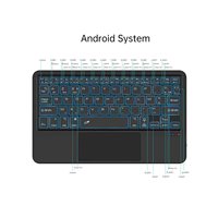 Zert Keyboard proyeksi tata letak Prancis, untuk Lenovo M10 Plus dengan Touchpad dan M10 HD 10.1 inci casing Tablet