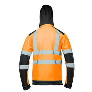Veste de sécurité réfléchissante imperméable de classe 1 ANSI pour l'extérieur avec logo personnalisé LED, en polyester, de qualité supérieure - Product Image 5